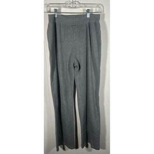 Earth Creations Gray Organic Cotton Lycra Wide Leg Lounge Pants Womens Medium